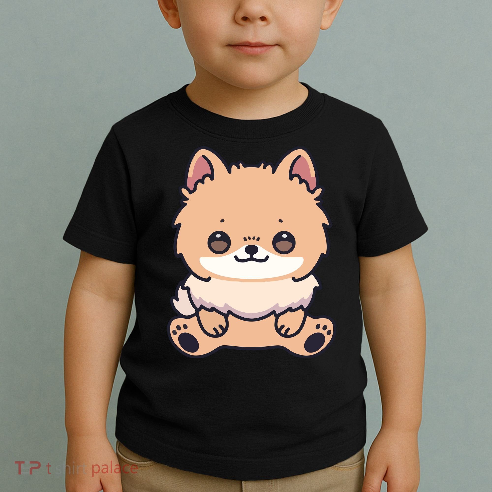 Pomeranian Dog Cute Owner Puppy Toddler T-Shirt