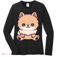 Pomeranian Dog Cute Owner Puppy Women's Long Sleeve Shirt thumb 0