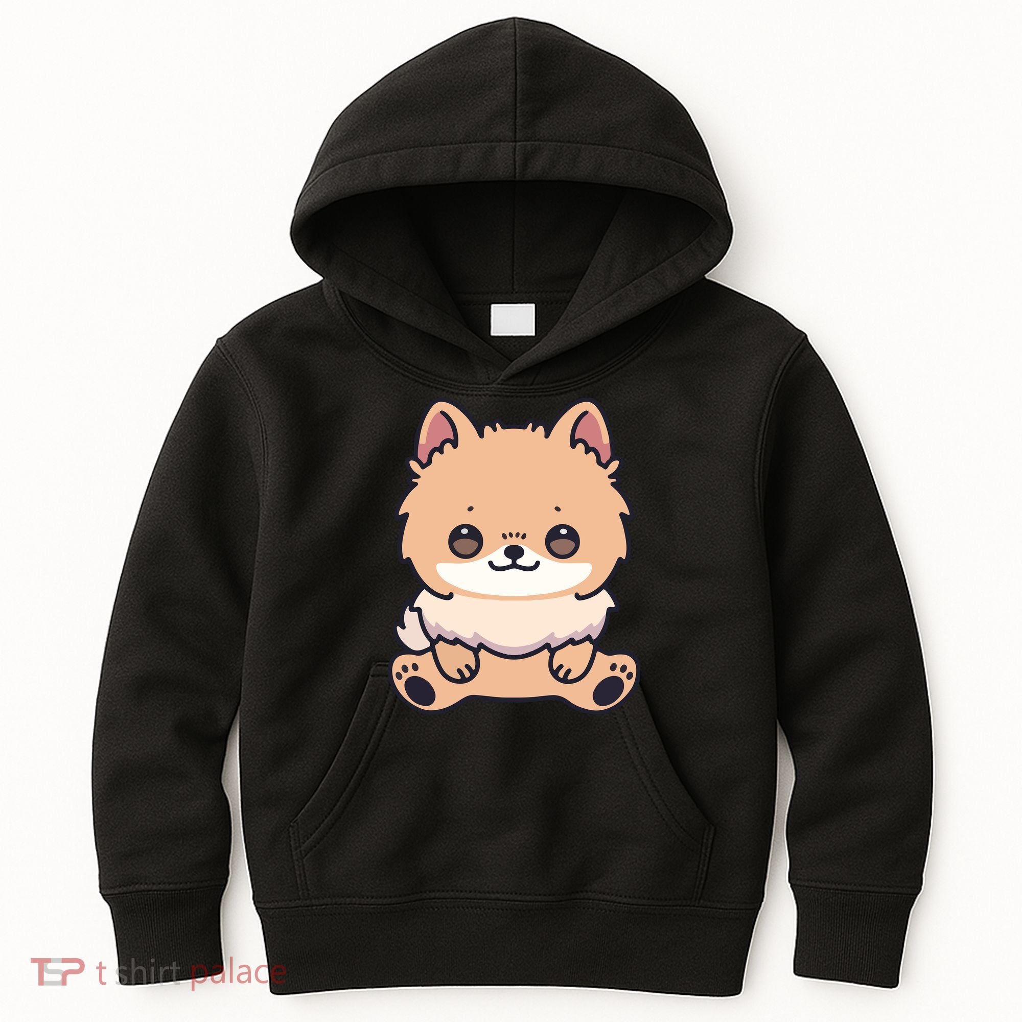 Pomeranian Dog Cute Owner Puppy Kids Hoodie