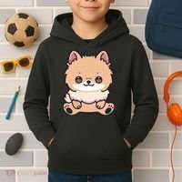 Pomeranian Dog Cute Owner Puppy Kids Hoodie thumb 2