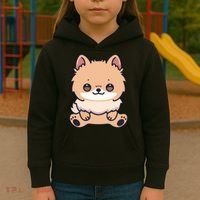 Pomeranian Dog Cute Owner Puppy Kids Hoodie thumb 3