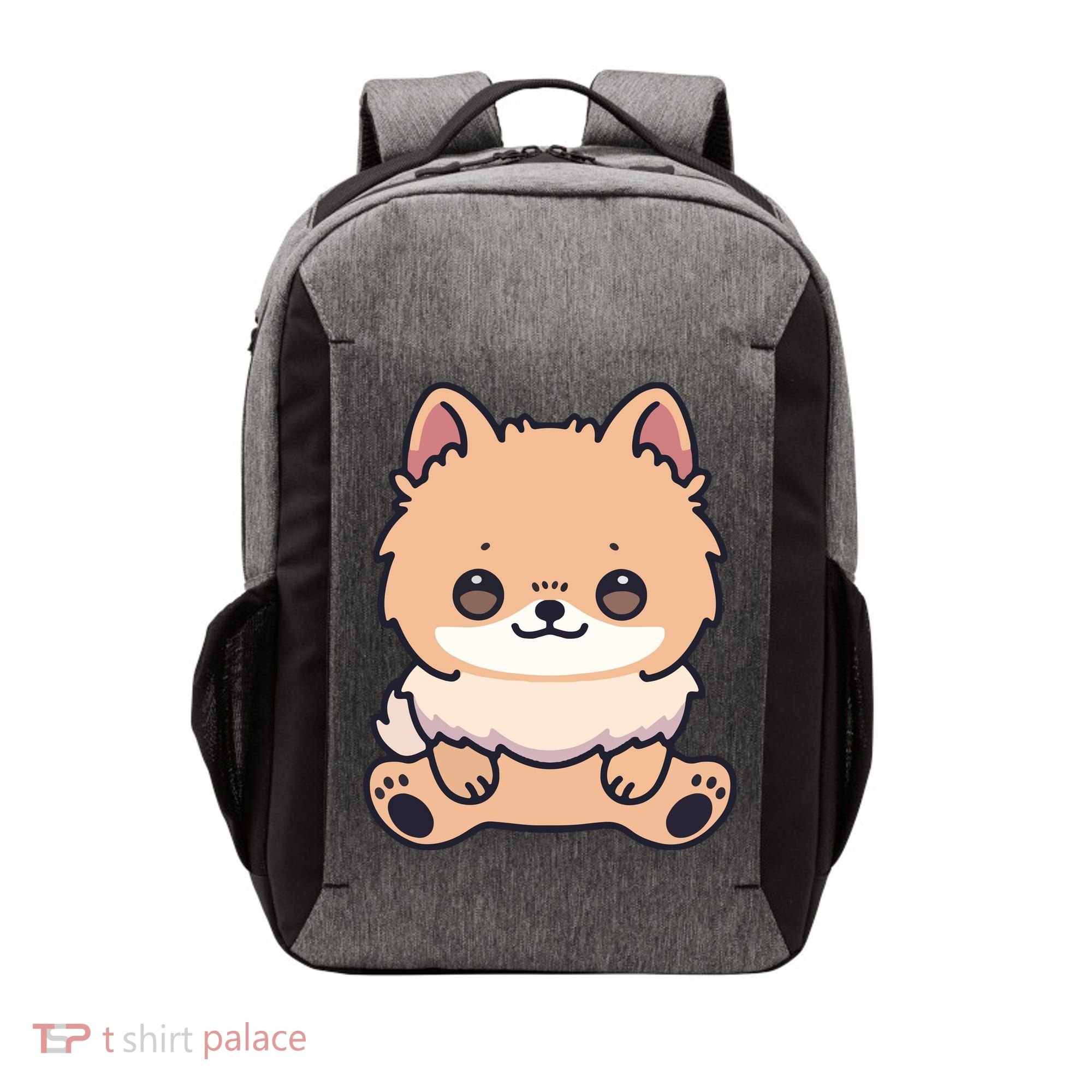 Pomeranian Dog Cute Owner Puppy Vector Backpack