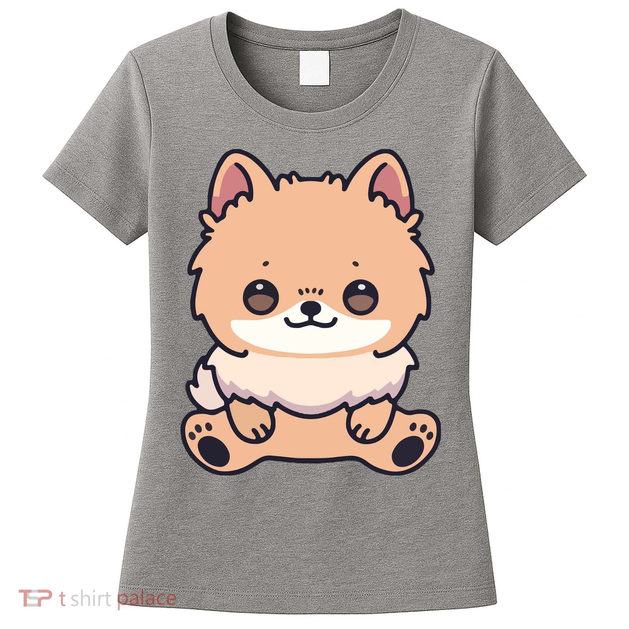 Pomeranian Dog Cute Owner Puppy Women's T-Shirt