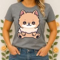 Pomeranian Dog Cute Owner Puppy Women's T-Shirt thumb 2