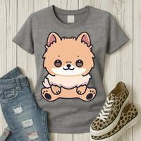 Pomeranian Dog Cute Owner Puppy Women's T-Shirt thumb 3