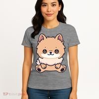 Pomeranian Dog Cute Owner Puppy Women's T-Shirt thumb 4
