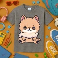 Pomeranian Dog Cute Owner Puppy Kids T-Shirt thumb 3