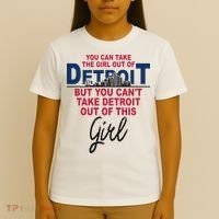 Proud Detroit Detroit Girl Moved From Detroit T-Shirt thumb 4