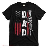 Proud Dad Daddy Gun Rights AR15 American Flag Father's Day T-Shirt thumb 0