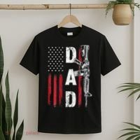 Proud Dad Daddy Gun Rights AR15 American Flag Father's Day T-Shirt thumb 2