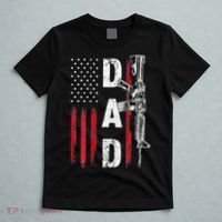Proud Dad Daddy Gun Rights AR15 American Flag Father's Day T-Shirt thumb 5