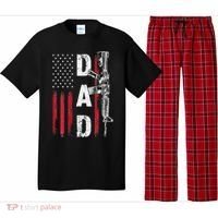 Proud Dad Daddy Gun Rights AR15 American Flag Father's Day Pajama Set thumb 0