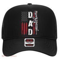 Proud Dad Daddy Gun Rights AR15 American Flag Father's Day Hat thumb 0