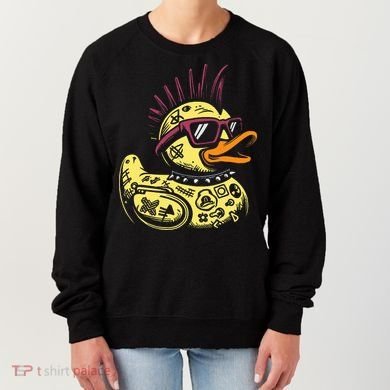 Punk Duck Duckling Punk Rocker Women's Sweatshirt