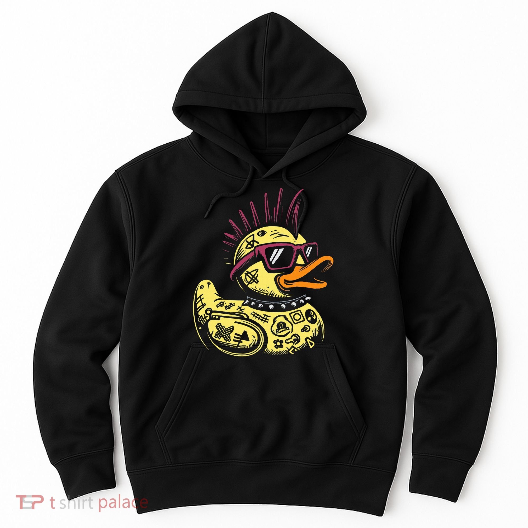 Punk Duck Duckling Punk Rocker Hoodie