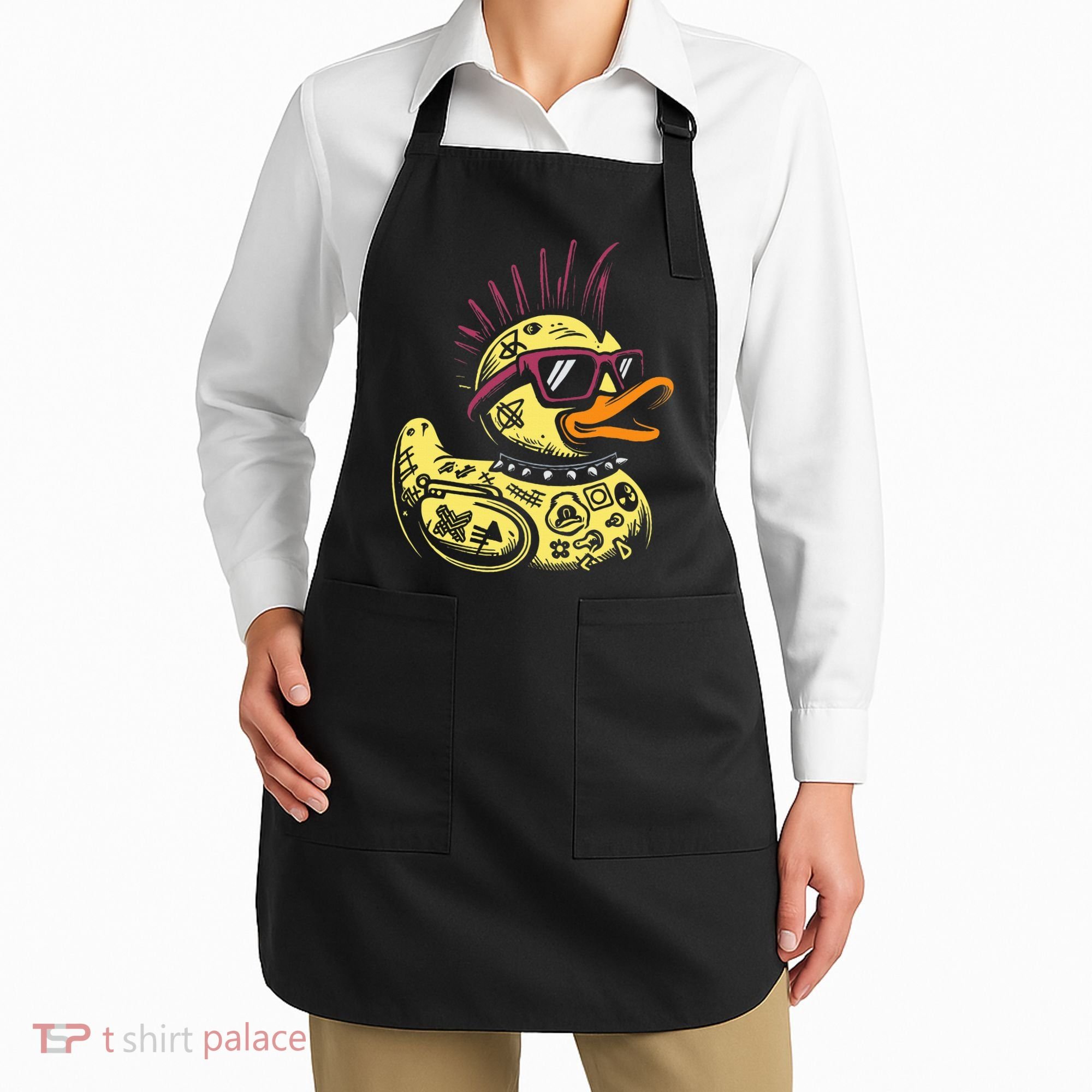 Punk Duck Duckling Punk Rocker Apron
