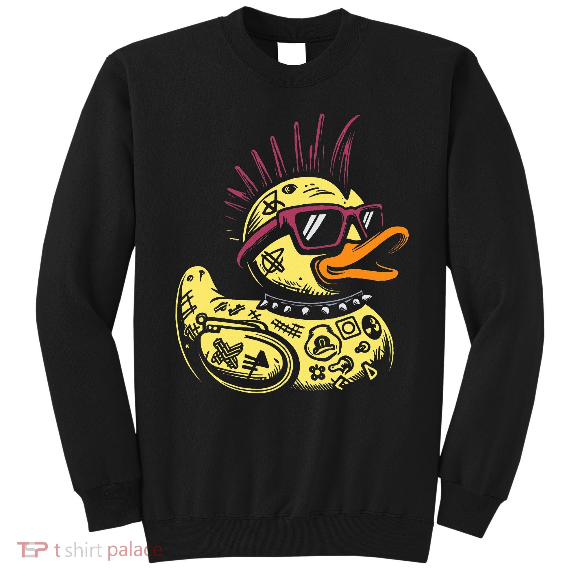 Punk Duck Duckling Punk Rocker Sweatshirt