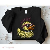 Punk Duck Duckling Punk Rocker Sweatshirt thumb 2