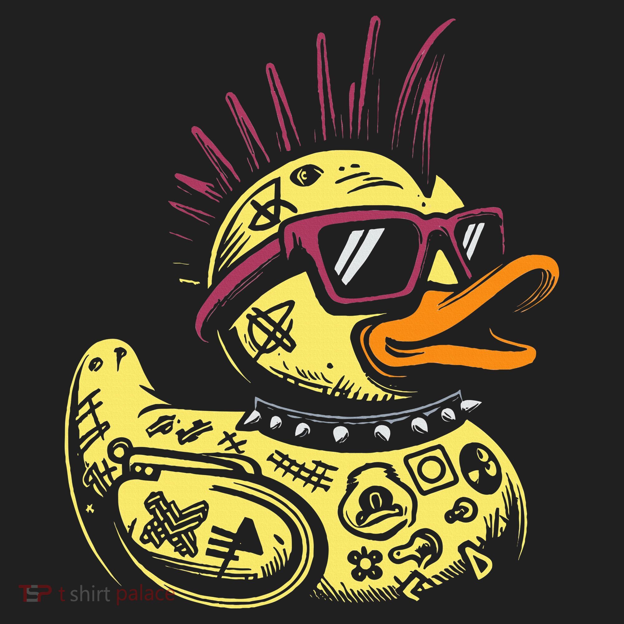 Punk Duck Duckling Punk Rocker Beanie