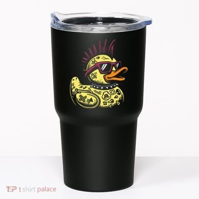 Punk Duck Duckling Punk Rocker Tumbler