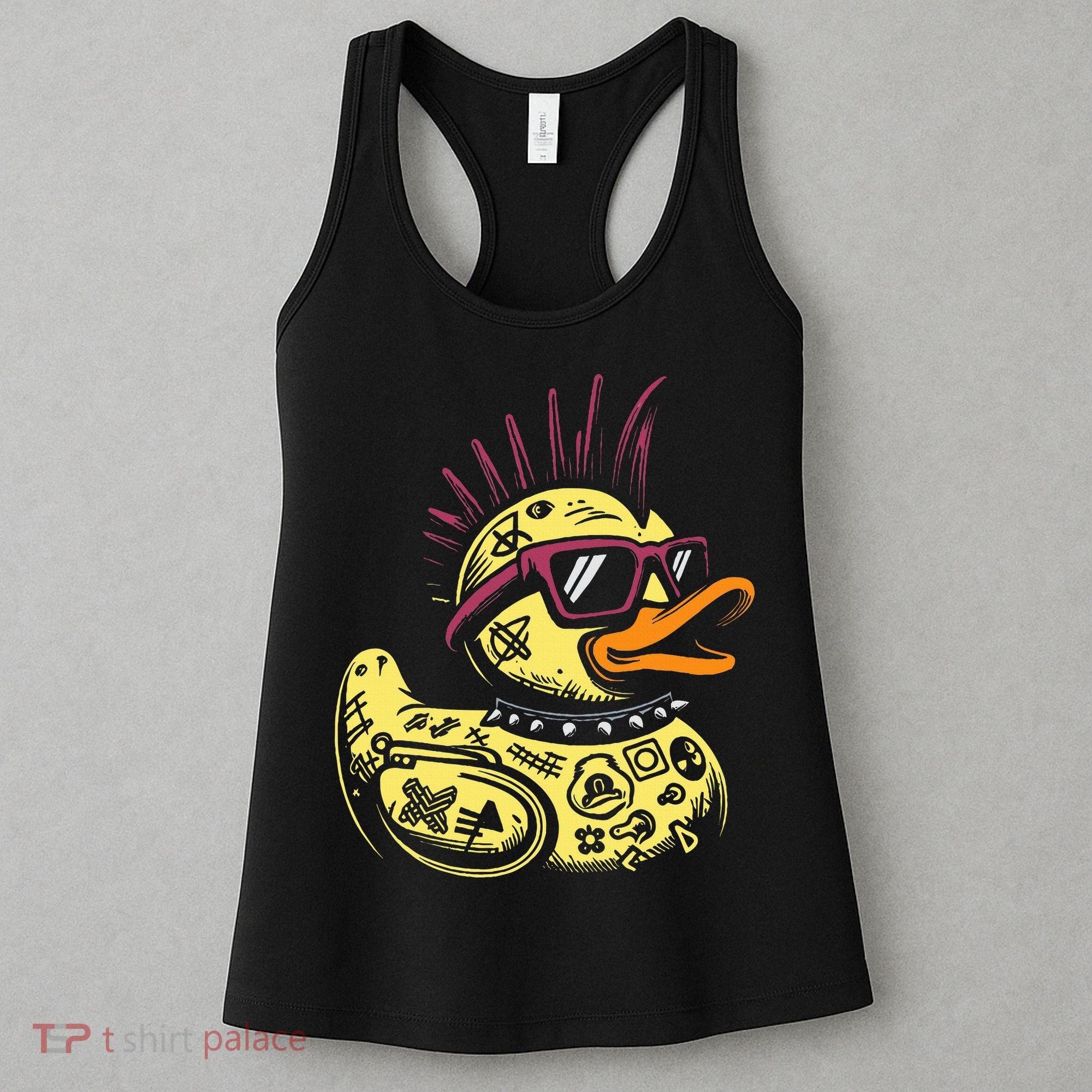 Punk Duck Duckling Punk Rocker Women's Tank Top