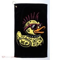 Punk Duck Duckling Punk Rocker Golf Towel thumb 0
