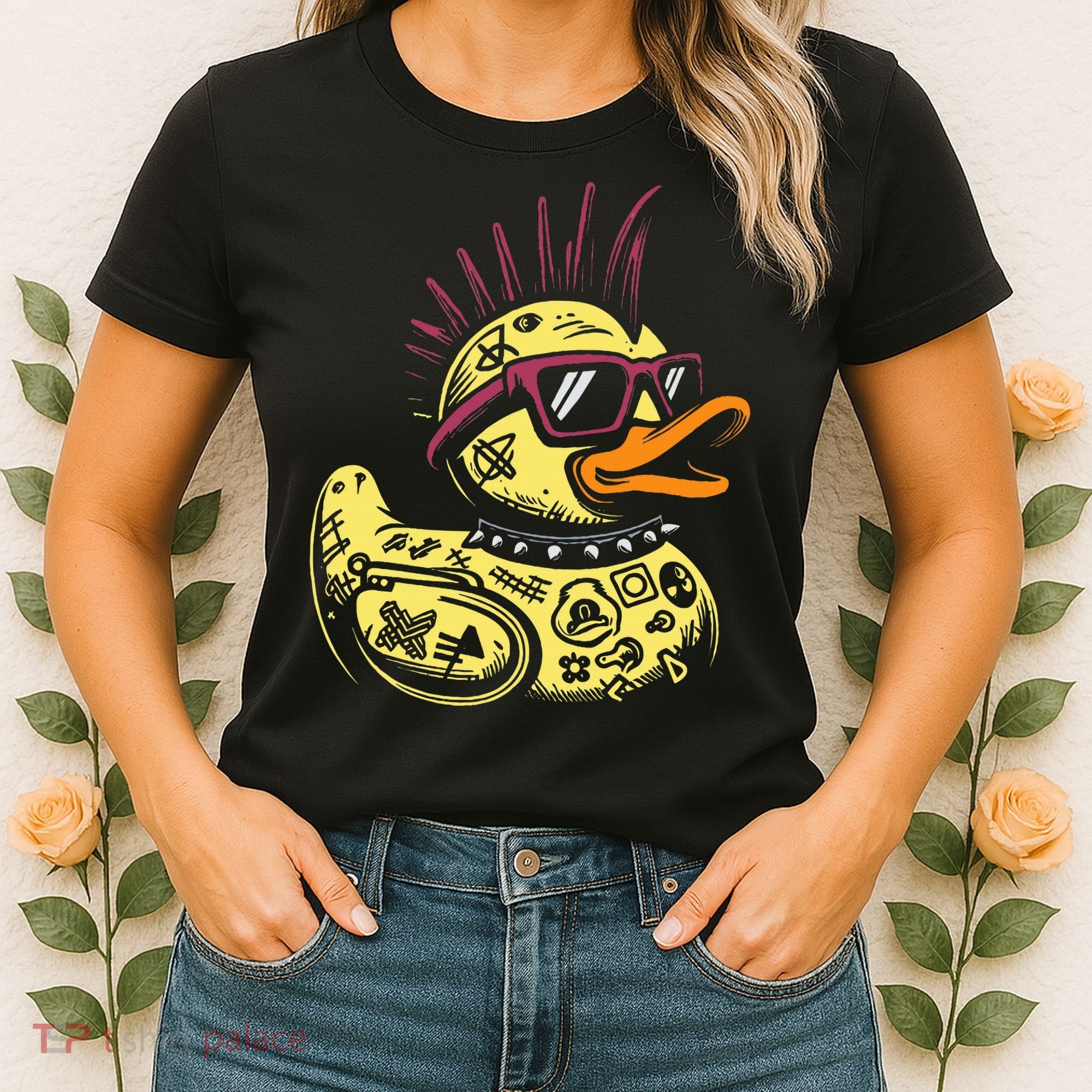 Punk Duck Duckling Punk Rocker Women's T-Shirt