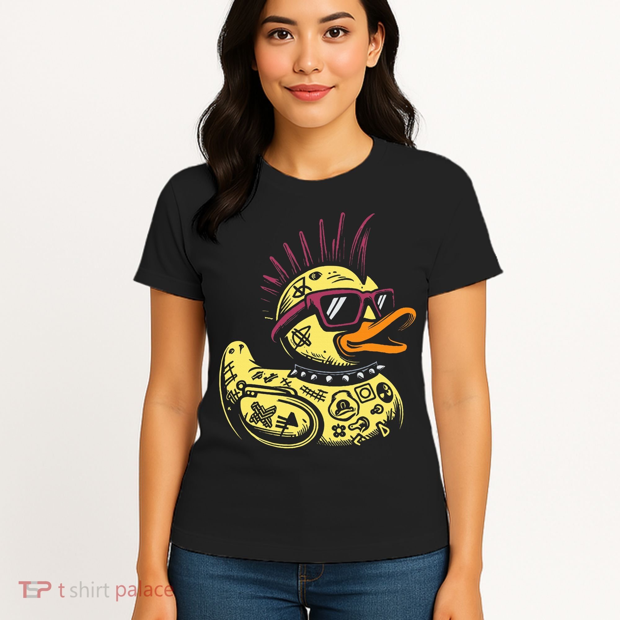 Punk Duck Duckling Punk Rocker Women's T-Shirt
