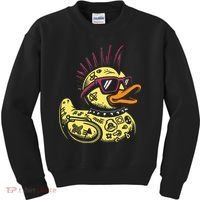 Punk Duck Duckling Punk Rocker Kids Sweatshirt thumb 0