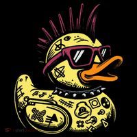 Punk Duck Duckling Punk Rocker Kids Sweatshirt thumb 2