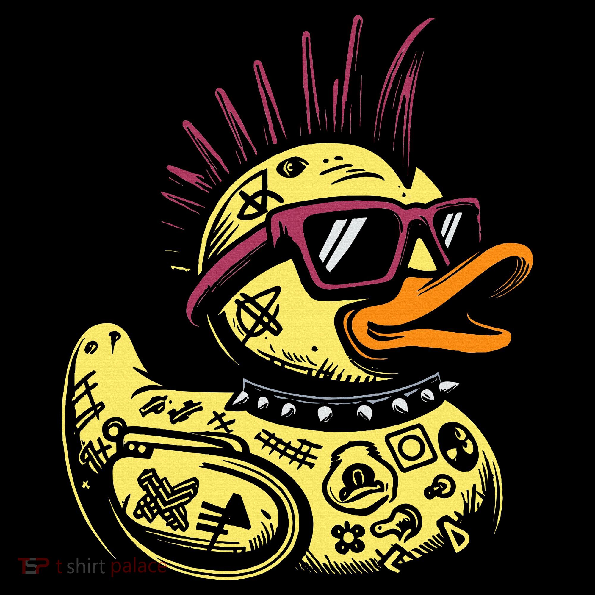 Punk Duck Duckling Punk Rocker Kids Sweatshirt