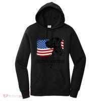 Proud Deutsch Drahthaar Dad American Flag Dog Funny Gift Women's Hoodie thumb 0