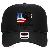 Proud Deutsch Drahthaar Dad American Flag Dog Funny Gift Hat thumb 0