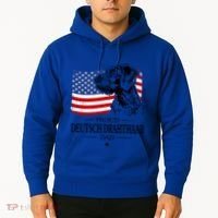 Proud Deutsch Drahthaar Dad American Flag Dog Funny Gift Hoodie thumb 2