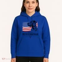 Proud Deutsch Drahthaar Dad American Flag Dog Funny Gift Hoodie thumb 5