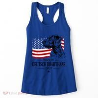 Proud Deutsch Drahthaar Dad American Flag Dog Funny Gift Women's Tank Top thumb 0