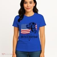 Proud Deutsch Drahthaar Dad American Flag Dog Funny Gift Women's T-Shirt thumb 4
