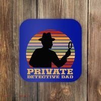 Private Detective Dad Spy Investigation Investigator Spying Coaster thumb 0