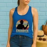 Private Detective Dad Spy Investigation Investigator Spying Women's Tank Top thumb 2