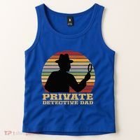 Private Detective Dad Spy Investigation Investigator Spying Tank Top thumb 2