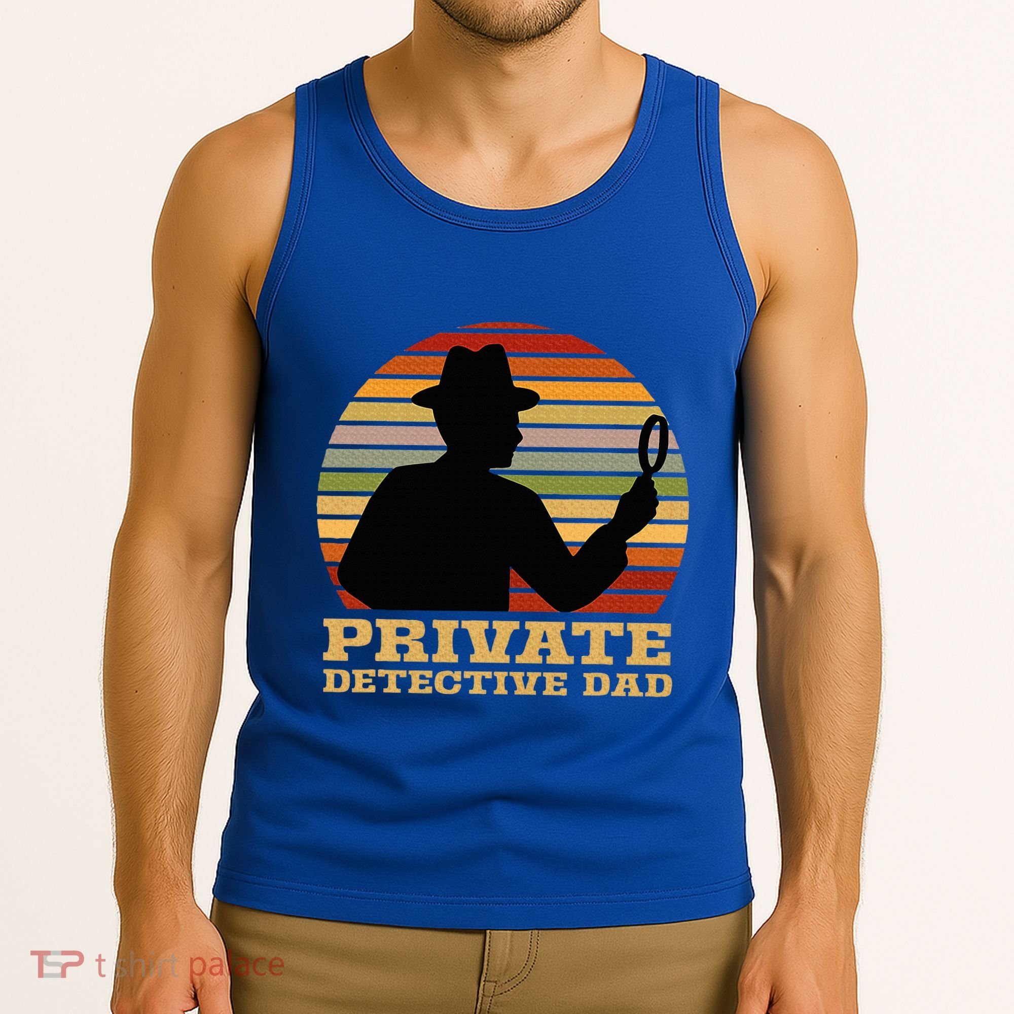 Private Detective Dad Spy Investigation Investigator Spying Tank Top