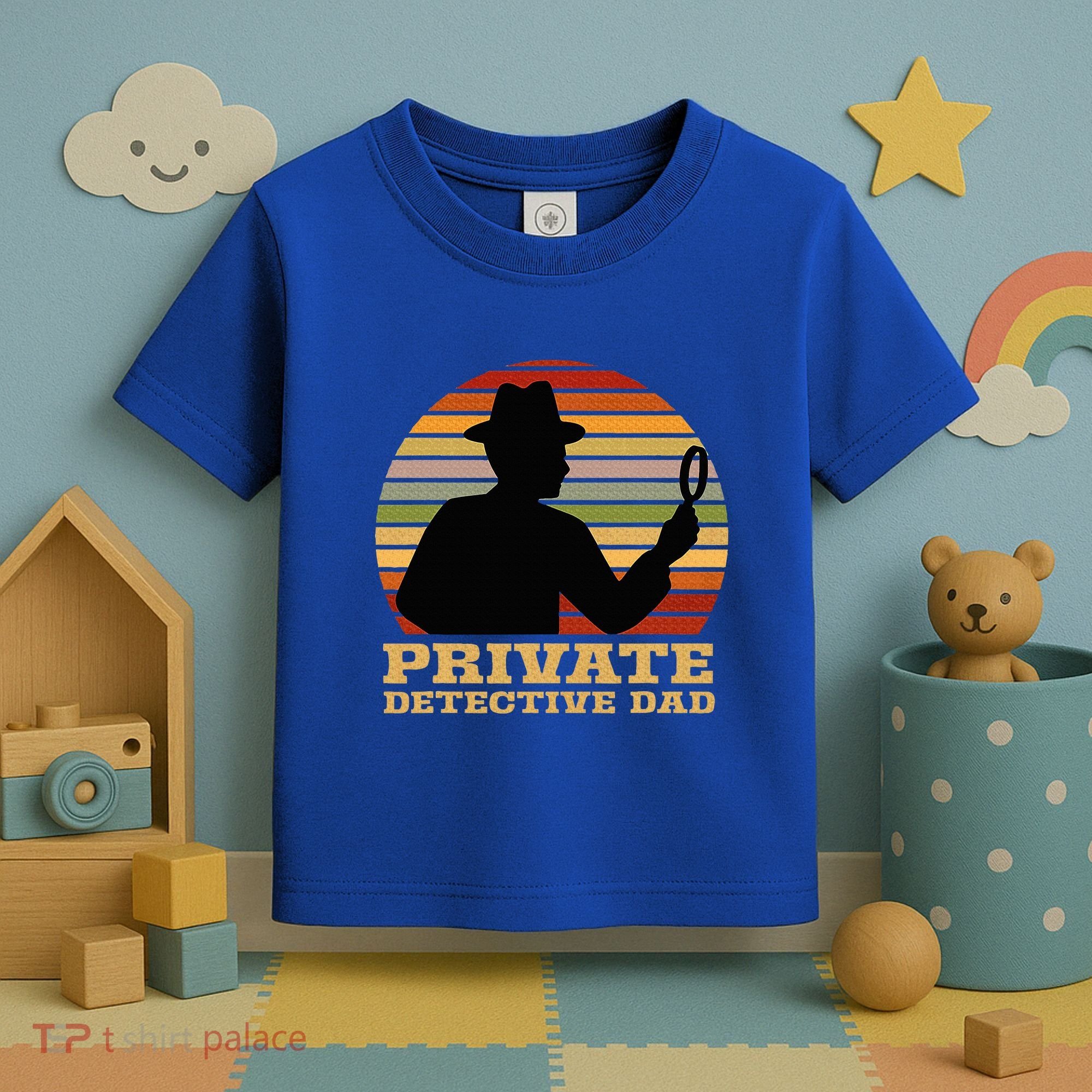 Private Detective Dad Spy Investigation Investigator Spying Toddler T-Shirt