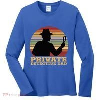 Private Detective Dad Spy Investigation Investigator Spying Women's Long Sleeve Shirt thumb 0