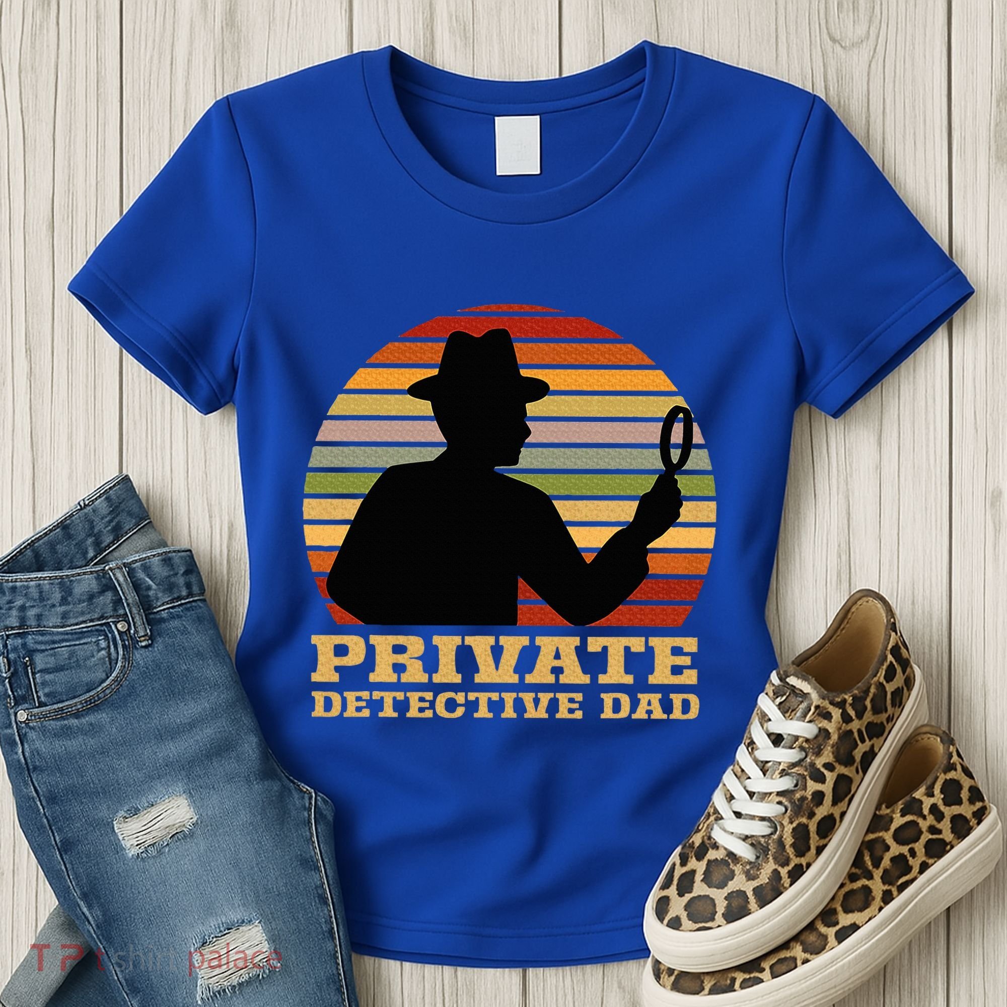 Private Detective Dad Spy Investigation Investigator Spying Women's T-Shirt
