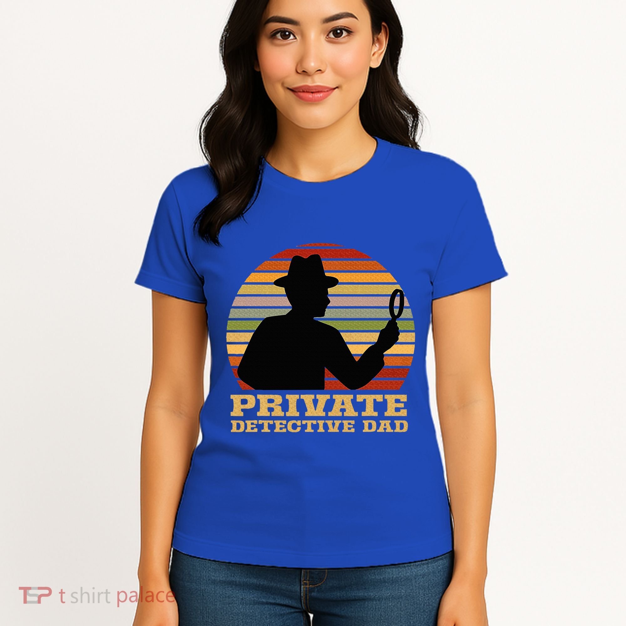 Private Detective Dad Spy Investigation Investigator Spying Women's T-Shirt