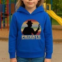Private Detective Dad Spy Investigation Investigator Spying Kids Hoodie thumb 3