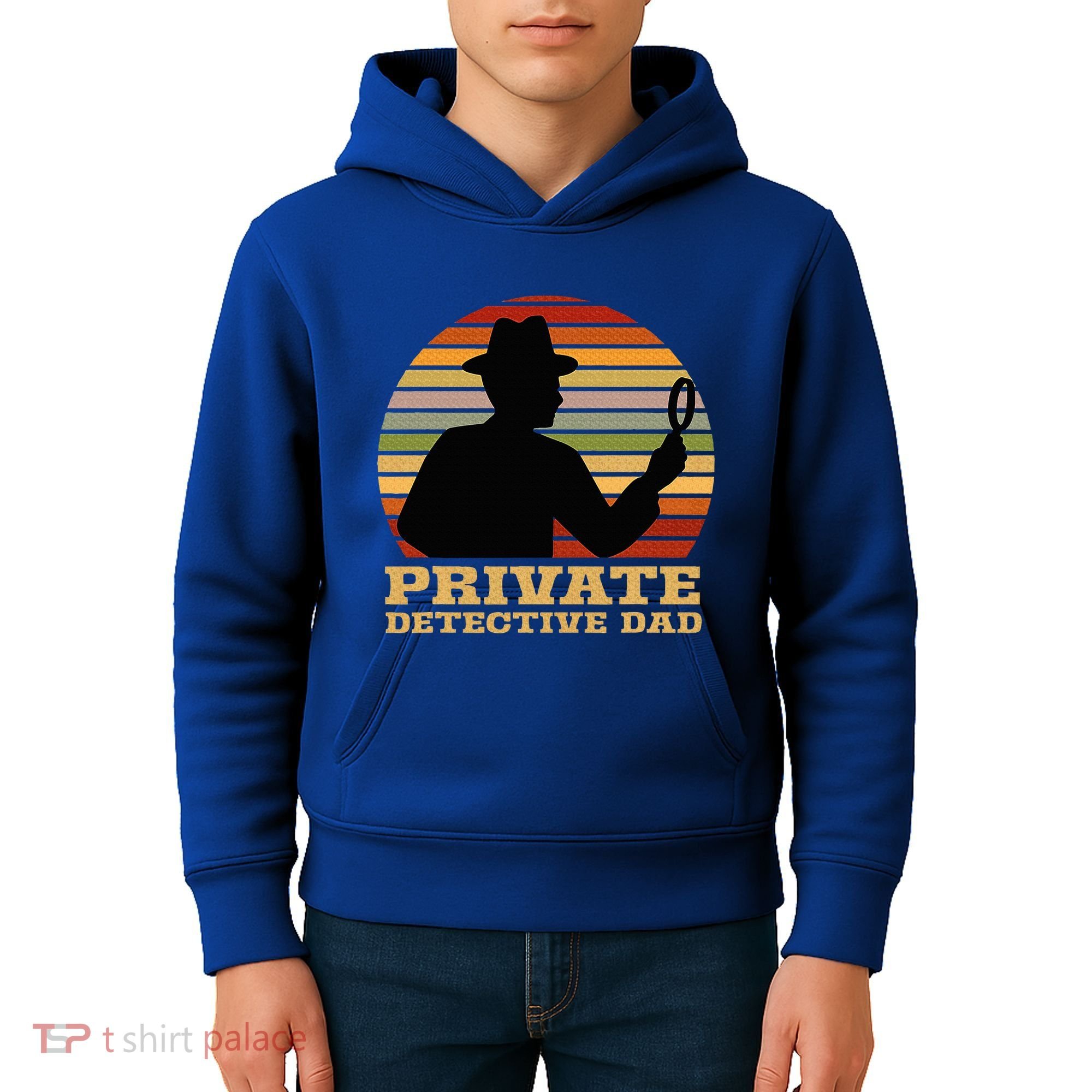 Private Detective Dad Spy Investigation Investigator Spying Kids Hoodie