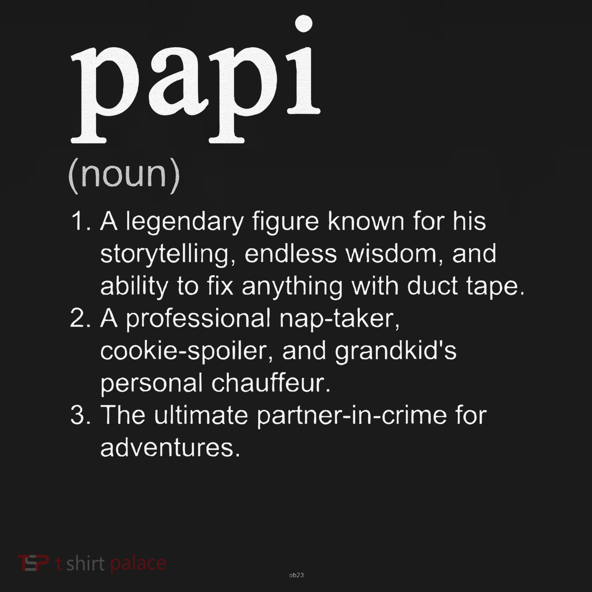 Papi Definition Funny Cool Tote Bag
