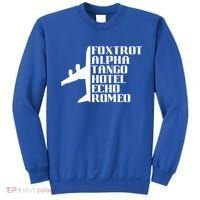 Pilot Dad Father Aviation Captain Phonetics Fathers Day Cool Gift Sweatshirt thumb 0