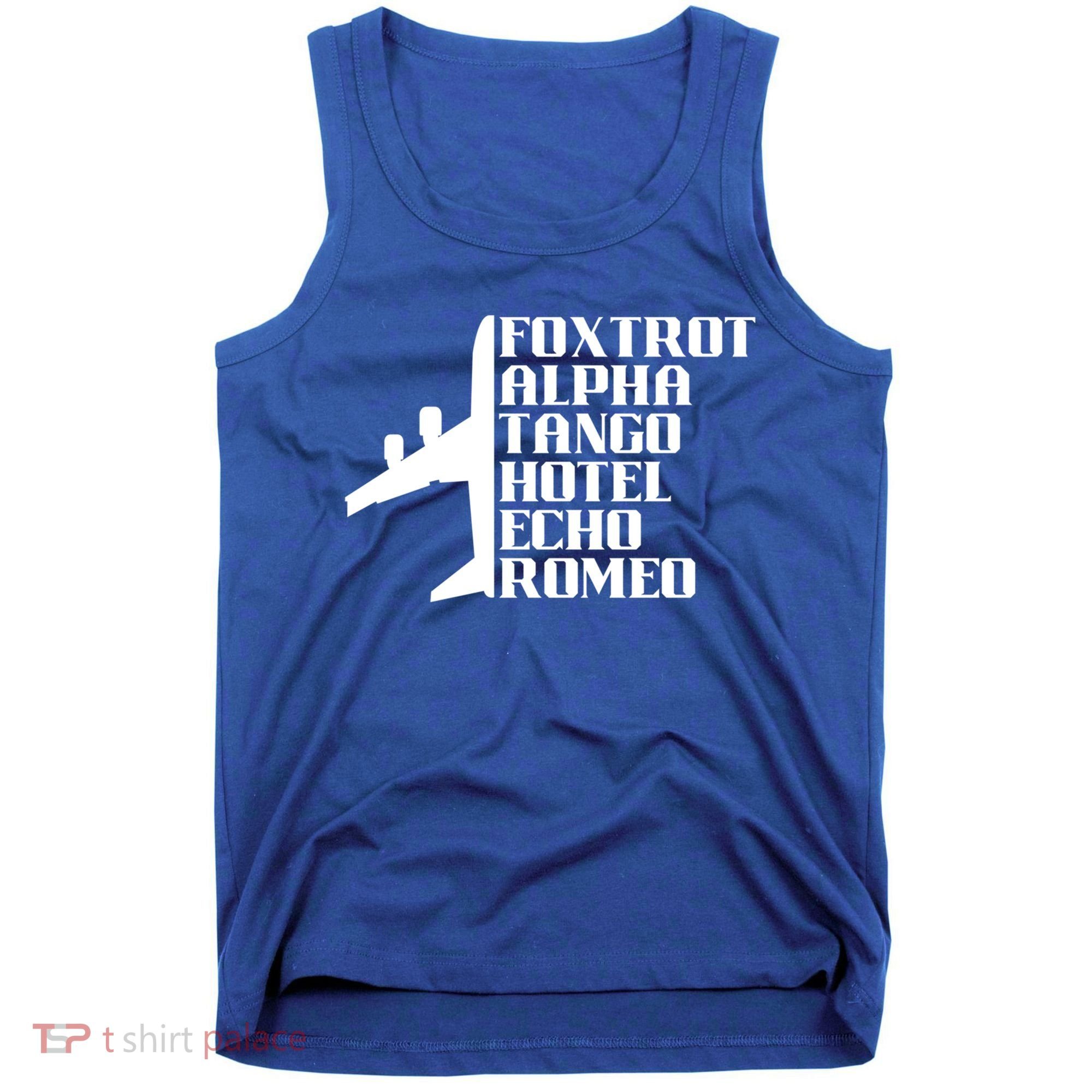 Pilot Dad Father Aviation Captain Phonetics Fathers Day Cool Gift Tank Top